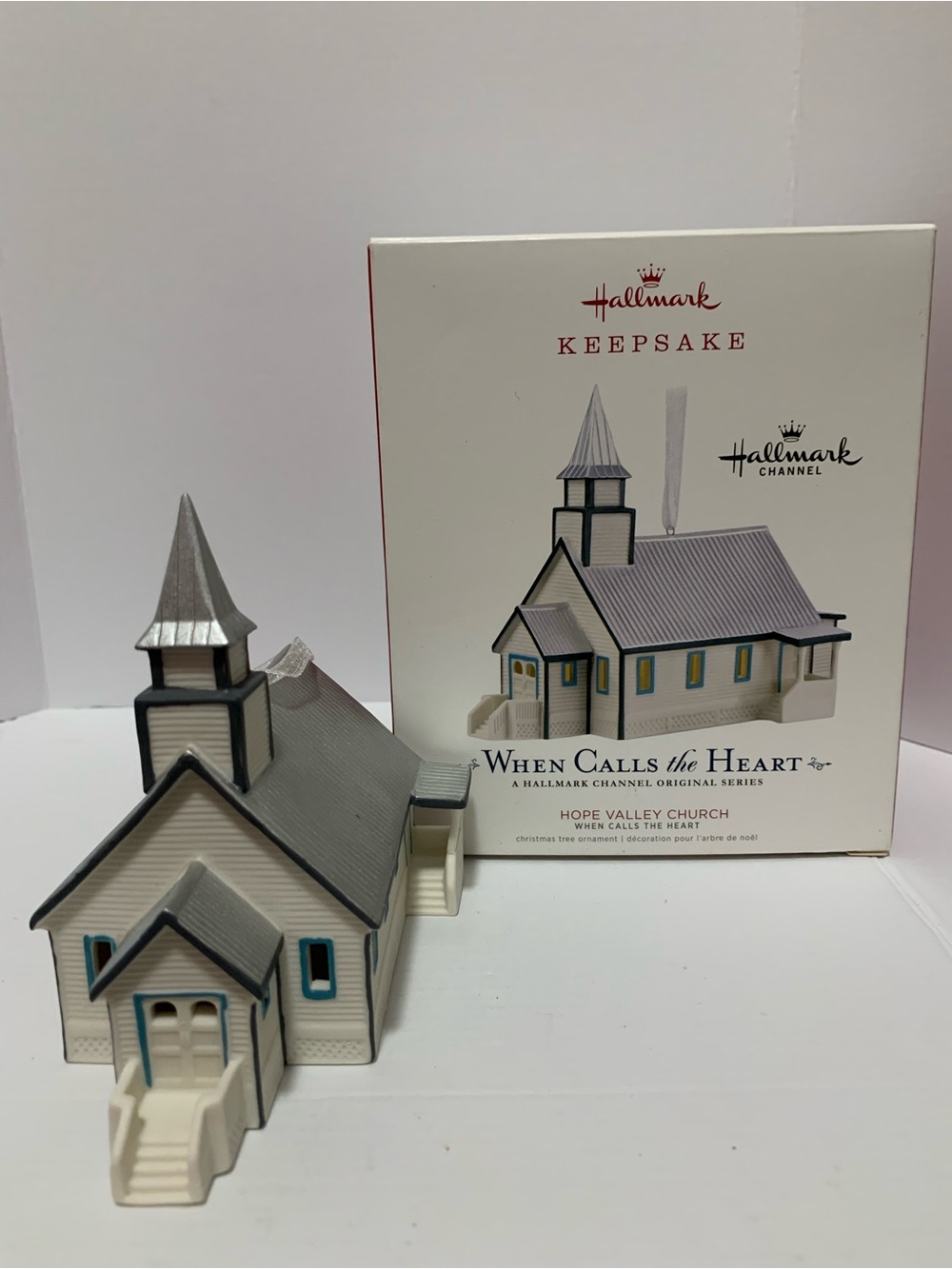 Hallmark White and Gray Hope Valley Church Keepsake Ornament